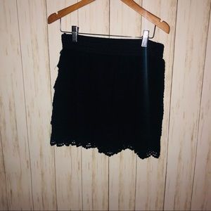 Justify Black lace Mini skirt XL